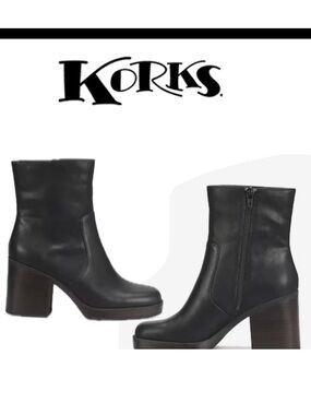 Korks by KORK-EASE Kyra Platform Booties Size 8.5